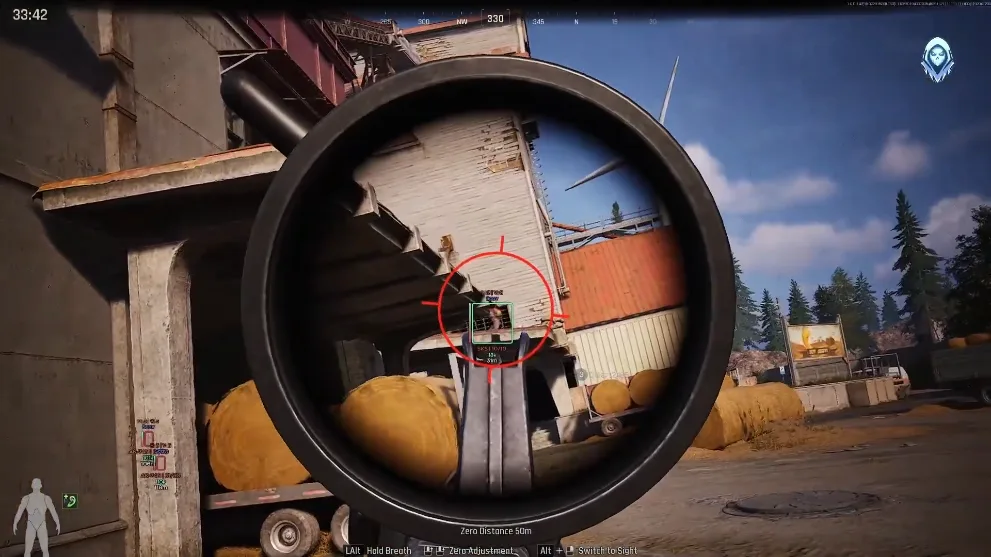 Arena Breakout Infinite Aimbot FOV box overlay screenshot